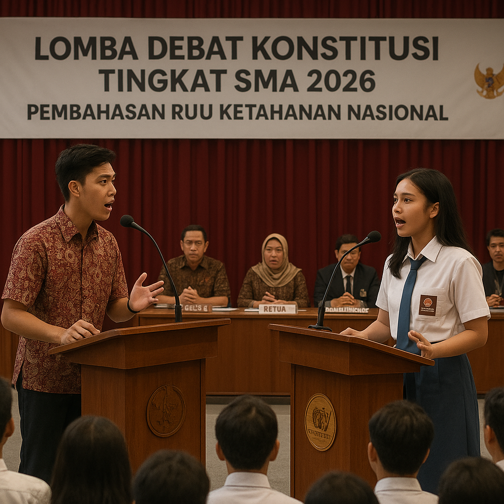 Lomba Debat Konstitusi Tingkat SMA Bahas RUU Ketahanan Nasio...