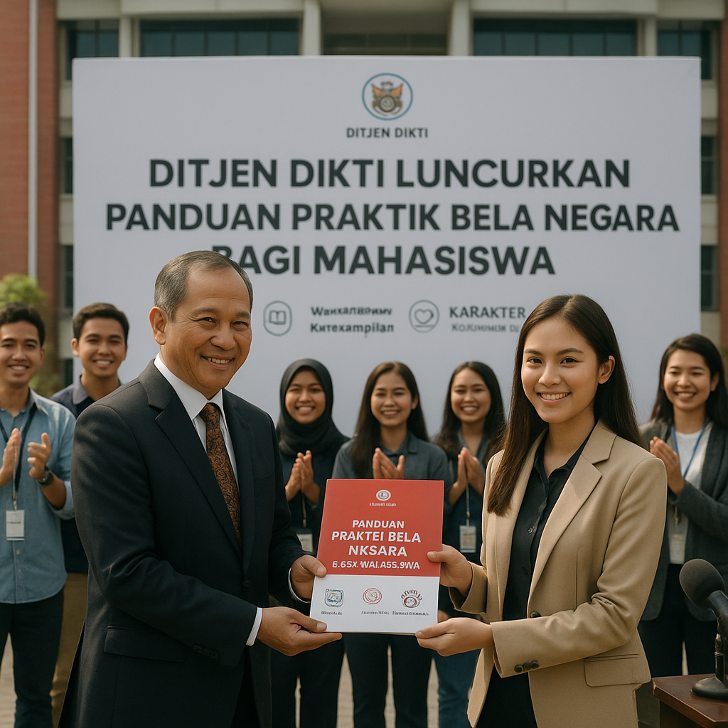 Ditjen Dikti Luncurkan Panduan Praktik Bela Negara bagi Maha...