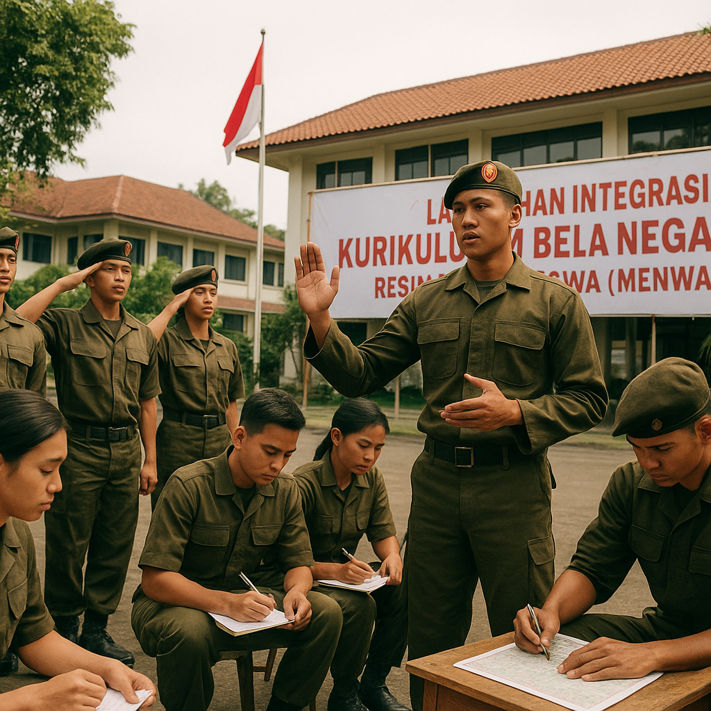 Resimen Mahasiswa (Menwa) Gelar Latihan Integrasi dengan Kur...