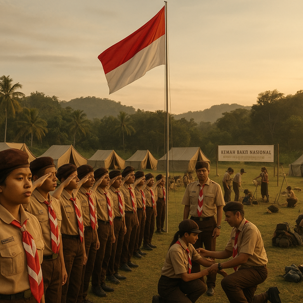 Kegiatan 'Kemah Bakti Nasional' Pramuka sebagai Wadah Pengua...