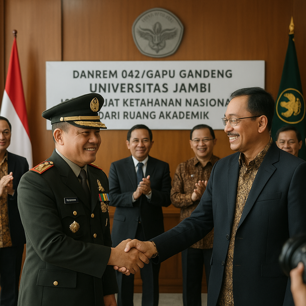 Danrem 042/Gapu Gandeng Universitas Jambi, Perkuat Ketahanan...