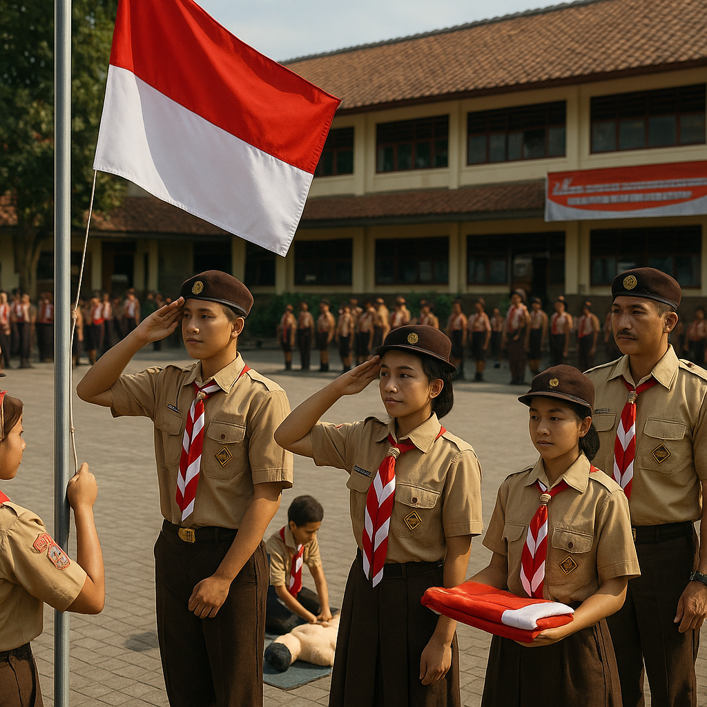 Pramuka Jadi Ekstrakurikuler Wajib, Diperkuat Materi Bela Ne...