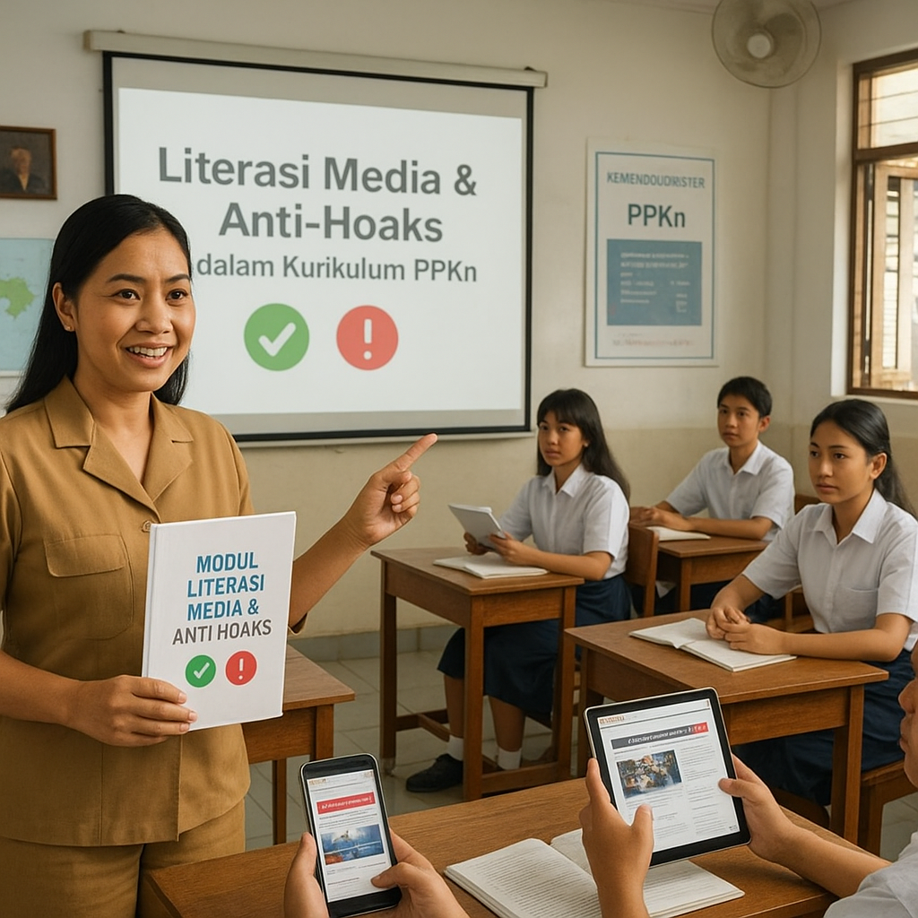 Literasi Media dan Hoaks Masuk Kurikulum PPKn SMP, Guru Dapa...