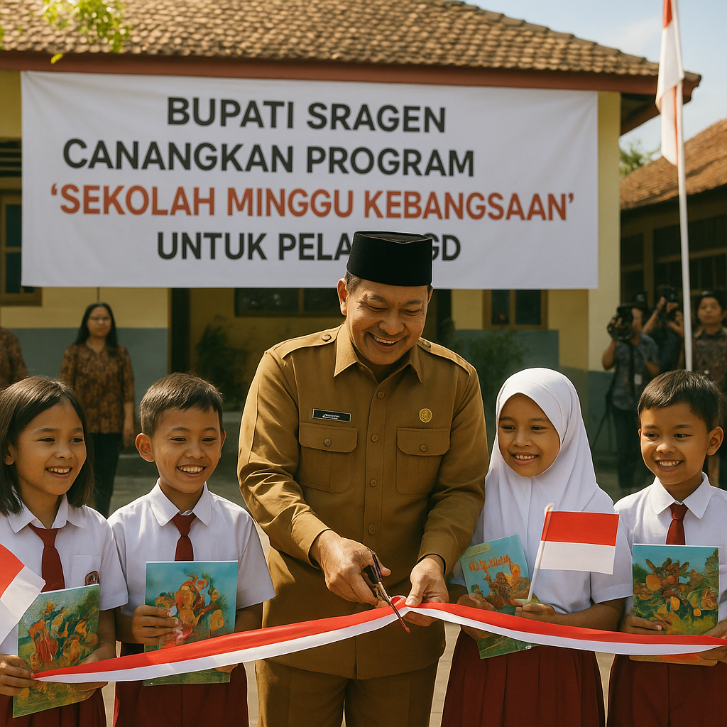 Bupati Sragen Canangkan Program "Sekolah Minggu Kebangsaan"...