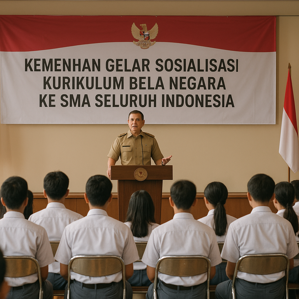 Kemenhan Gelar Sosialisasi Kurikulum Bela Negara ke SMA Selu...