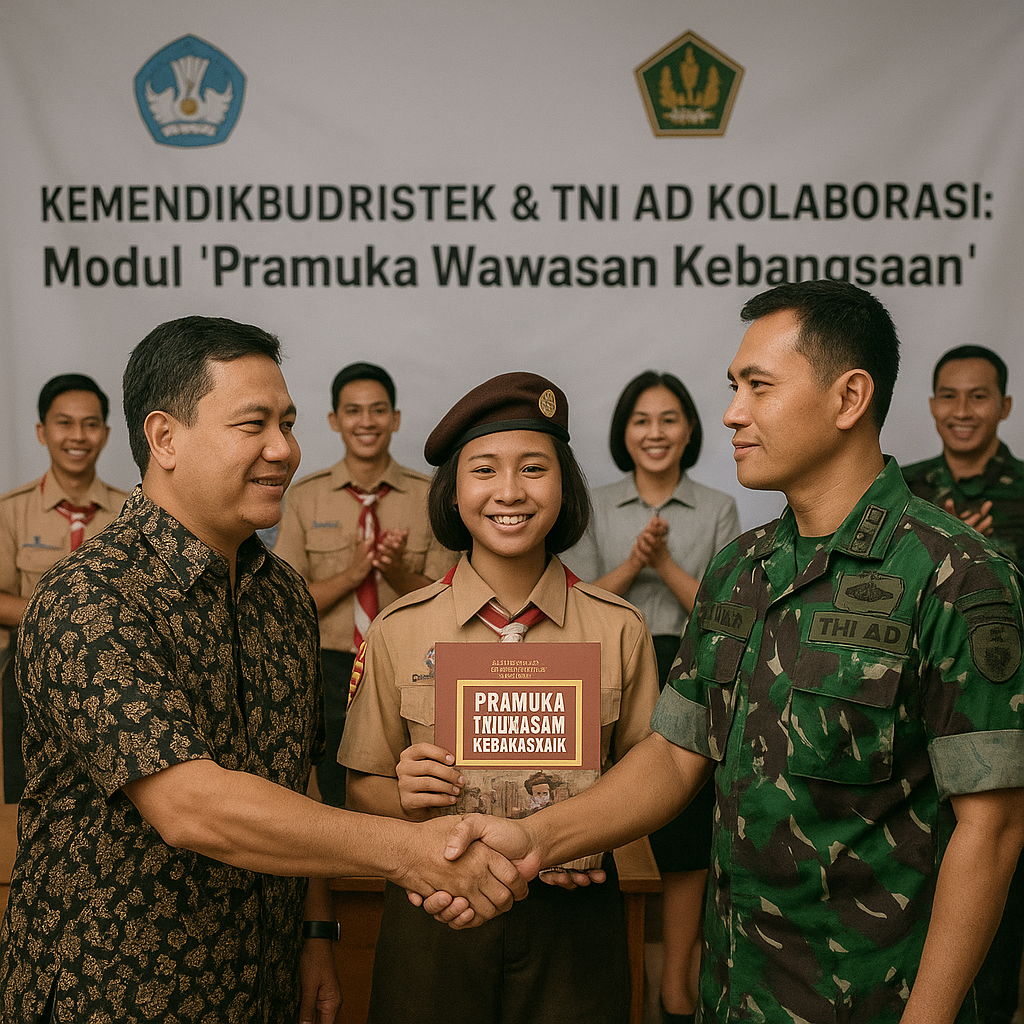 Kemendikbudristek dan TNI AD Kolaborasi Kembangkan Modul 'Pr...