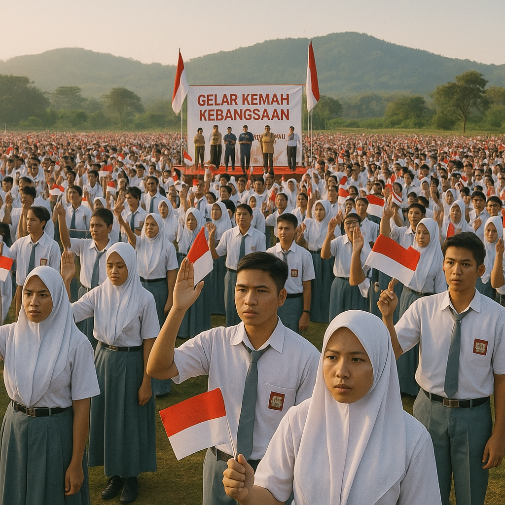 Gelar Kemah Kebangsaan, Ribuan Pelajar SMA Se-Jawa Timur Dek...