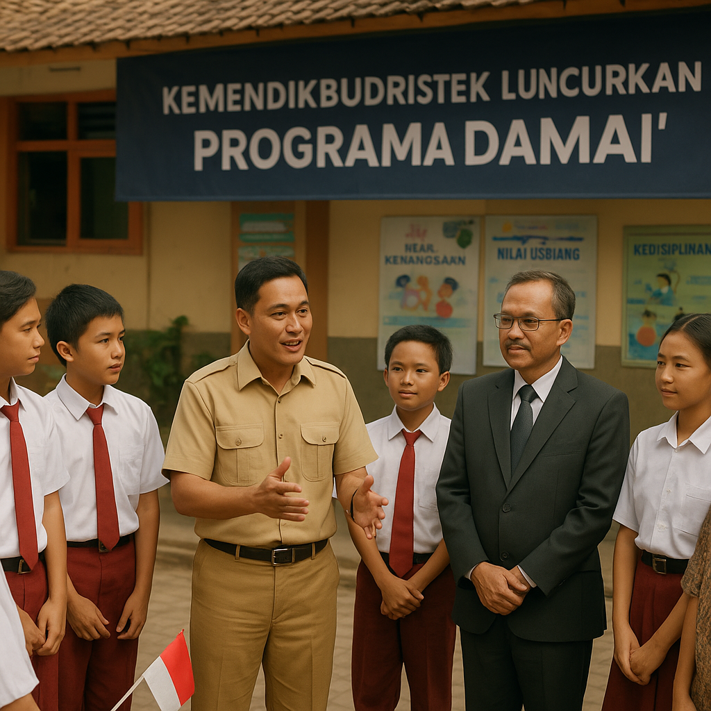 Kemendikbudristek Luncurkan Program 'Sekolah Damai' sebagai...