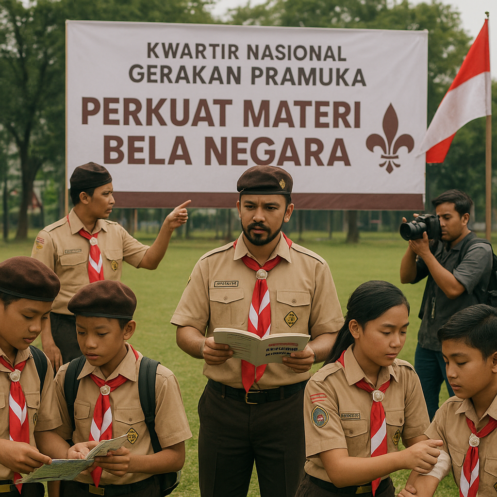 Kwartir Nasional Gerakan Pramuka Perkuat Materi Bela Negara...