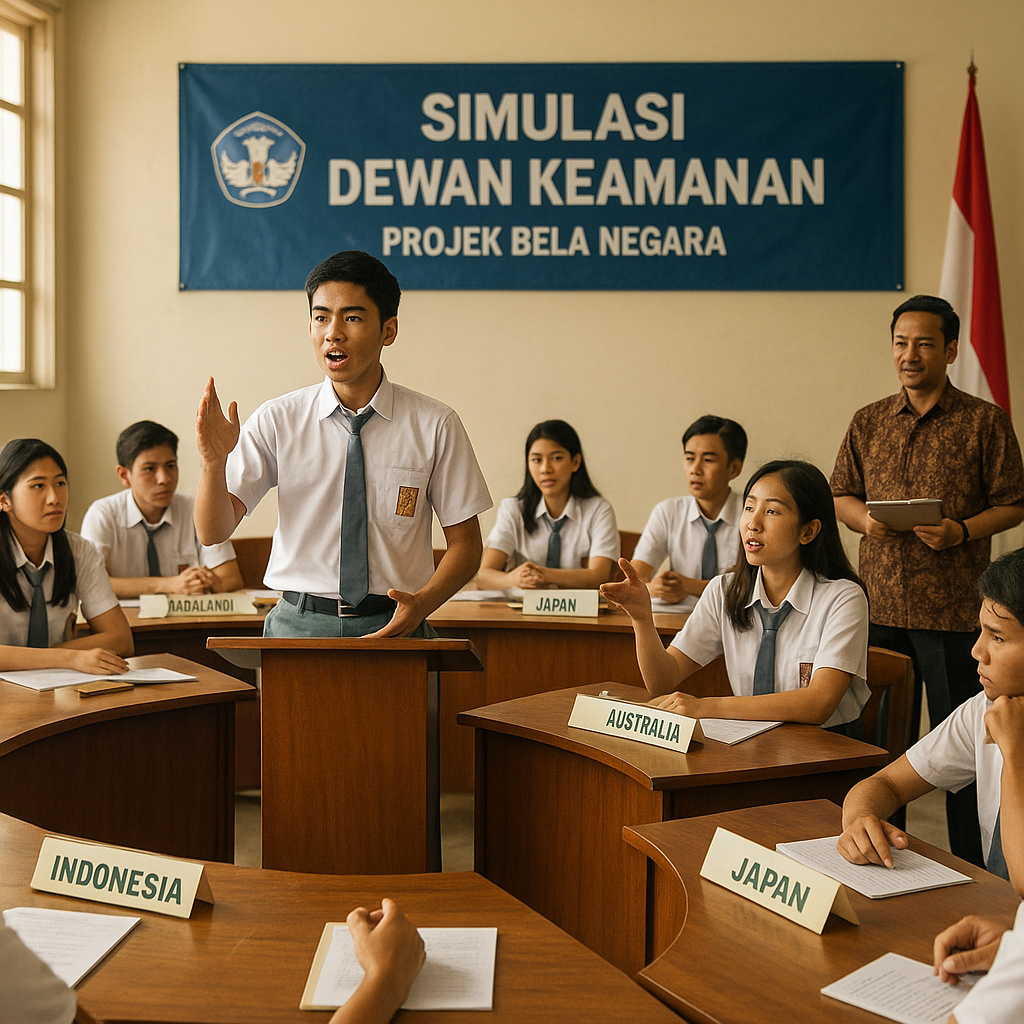 Siswa SMA di Makassar Praktekkan 'Simulasi Dewan Keamanan' d...