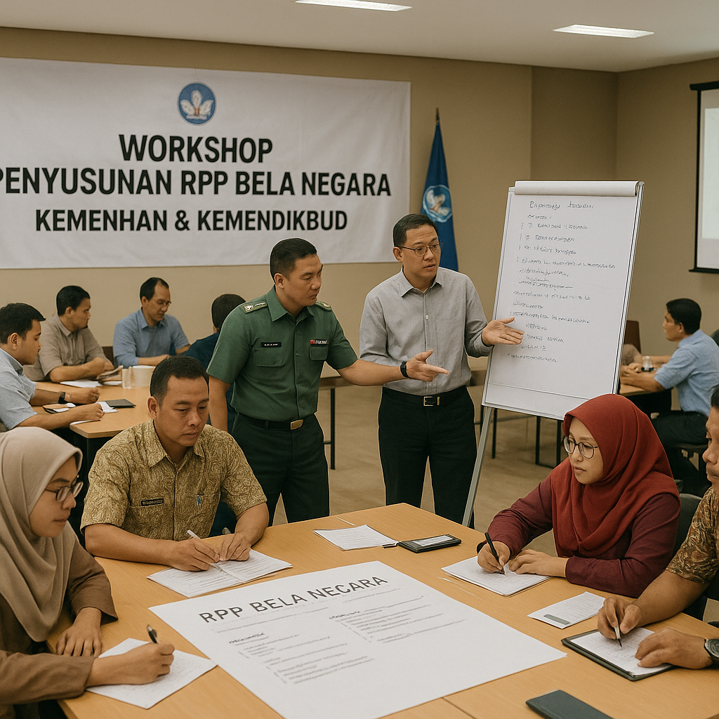 Kemenhan dan Kemendikbud Gelar Workshop Penyusunan RPP Bela...