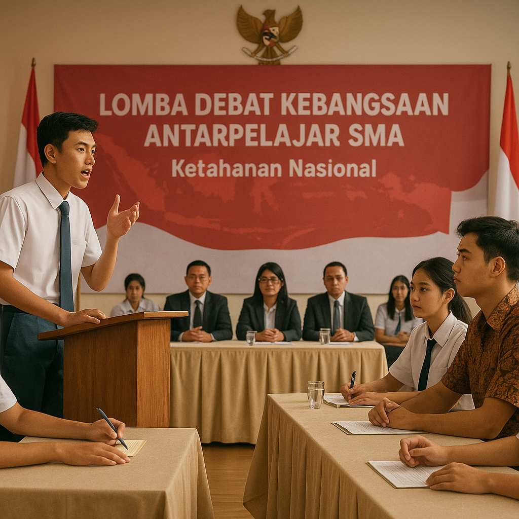 Lomba Debat Kebangsaan Antarpelajar SMA Bahas Isu Ketahanan...