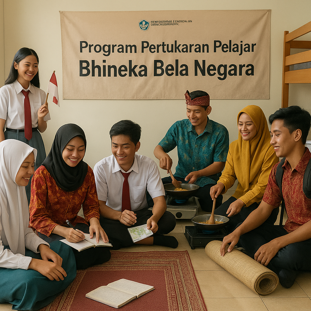 Program Pertukaran Pelajar 'Bhineka Bela Negara' Jembatani S...