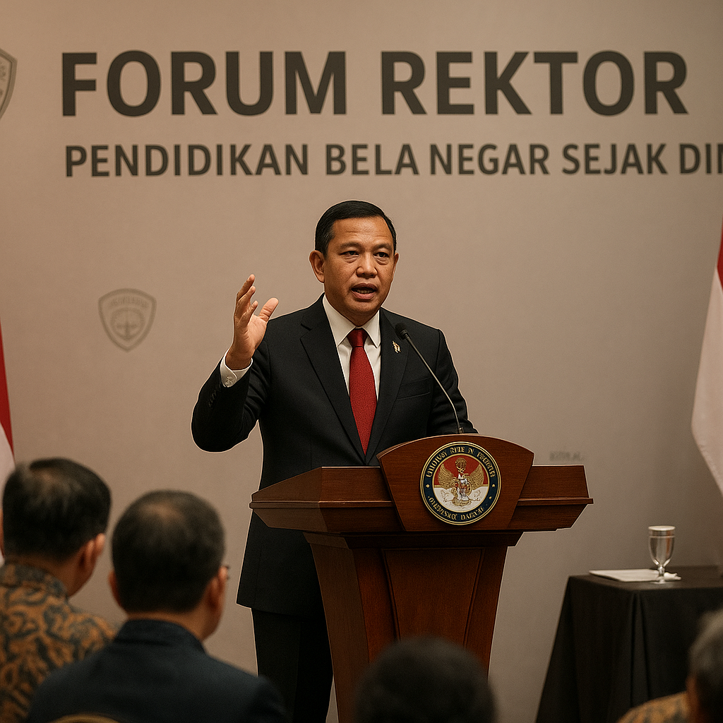 Menhan Tekankan Pentingnya Pendidikan Bela Negara Sejak Dini...