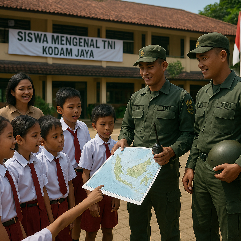 Kodam Jaya Gelar Program 'Siswa Mengenal TNI' untuk Sekolah...