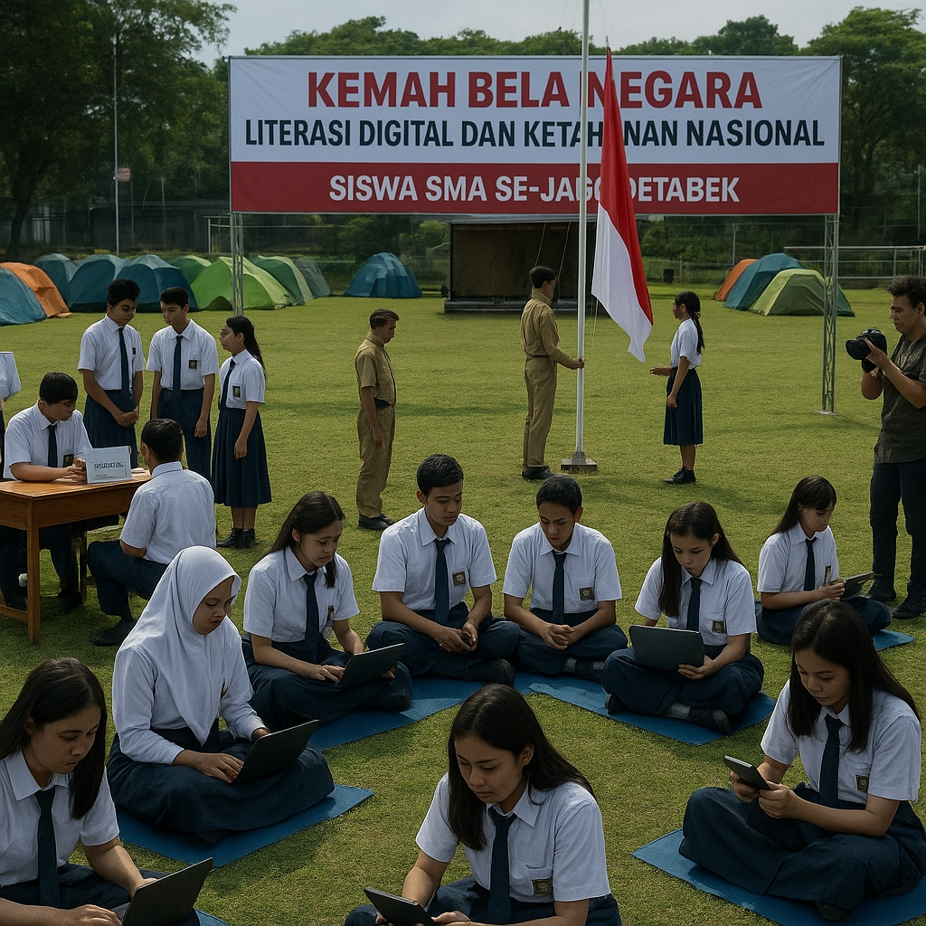 Siswa SMA se-Jabodetabek Ikuti Kemah Bela Negara dan Literas...