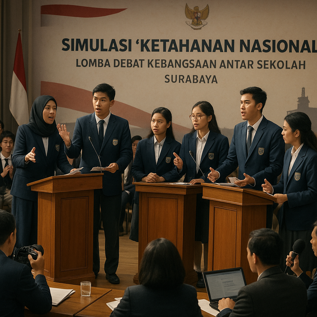 Simulasi 'Ketahanan Nasional' dalam Acara Lomba Debat Kebang...