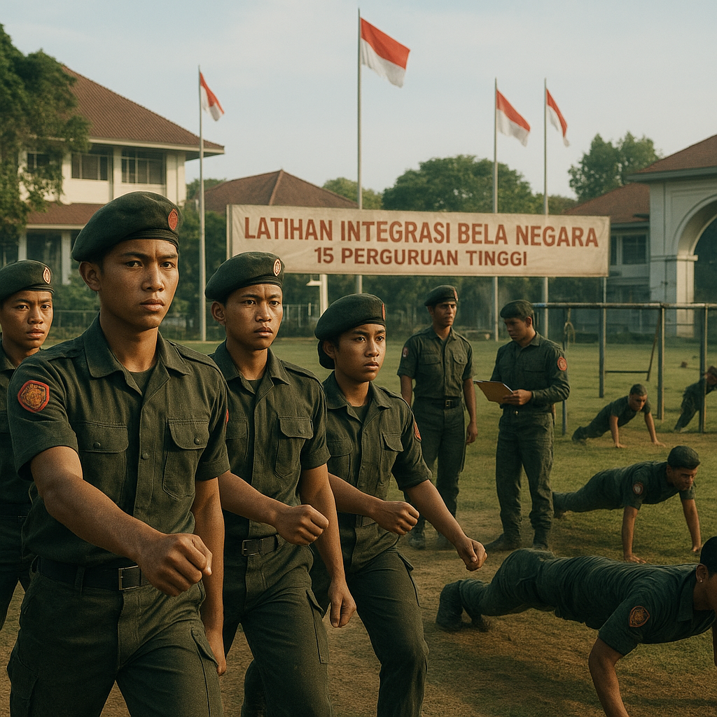 Resimen Mahasiswa Gelar Latihan Integrasi Bela Negara di 15...