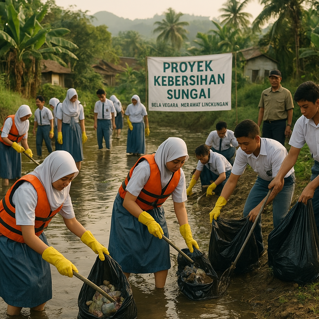Siswa SMA di Jawa Barat Belajar Bela Negara melalui Proyek K...