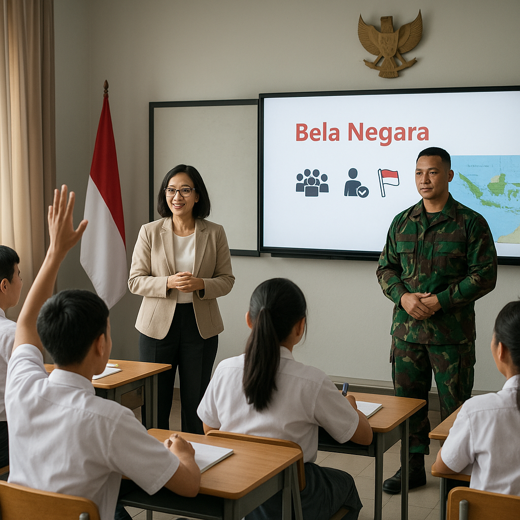 Bela Negara Masuk Kurikulum, Siswa SMP-SMA Akan Belajar Pert...