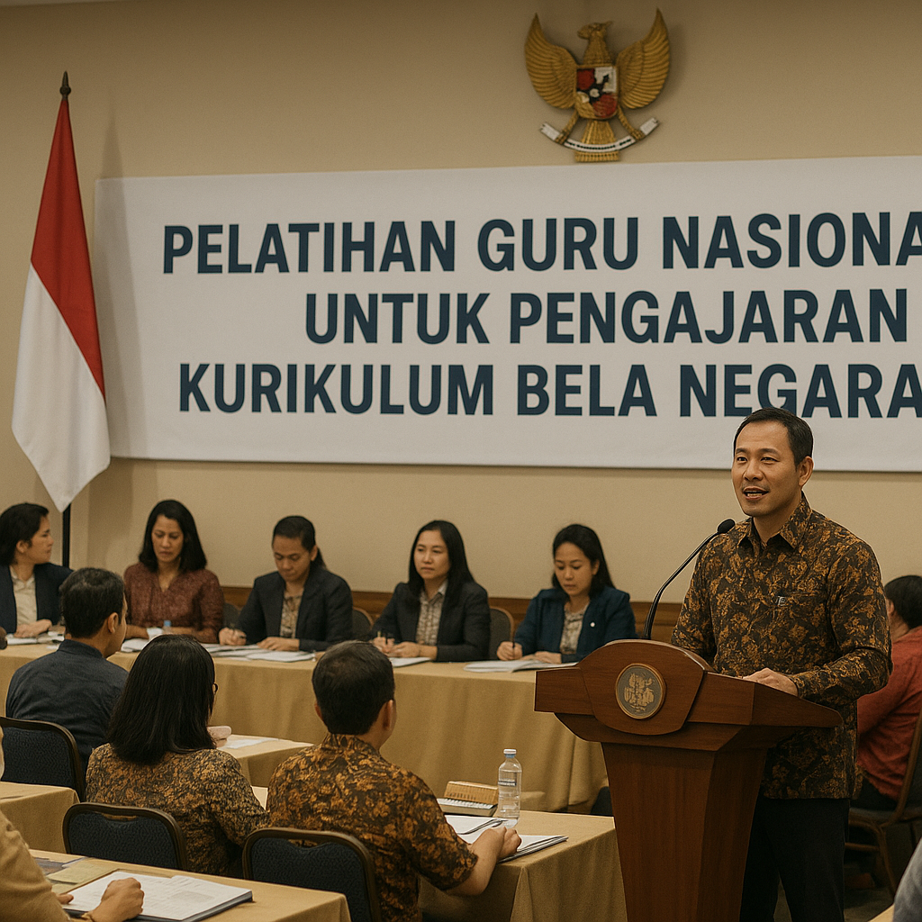 Pelatihan Guru Nasional untuk Pengajaran Kurikulum Bela Nega...