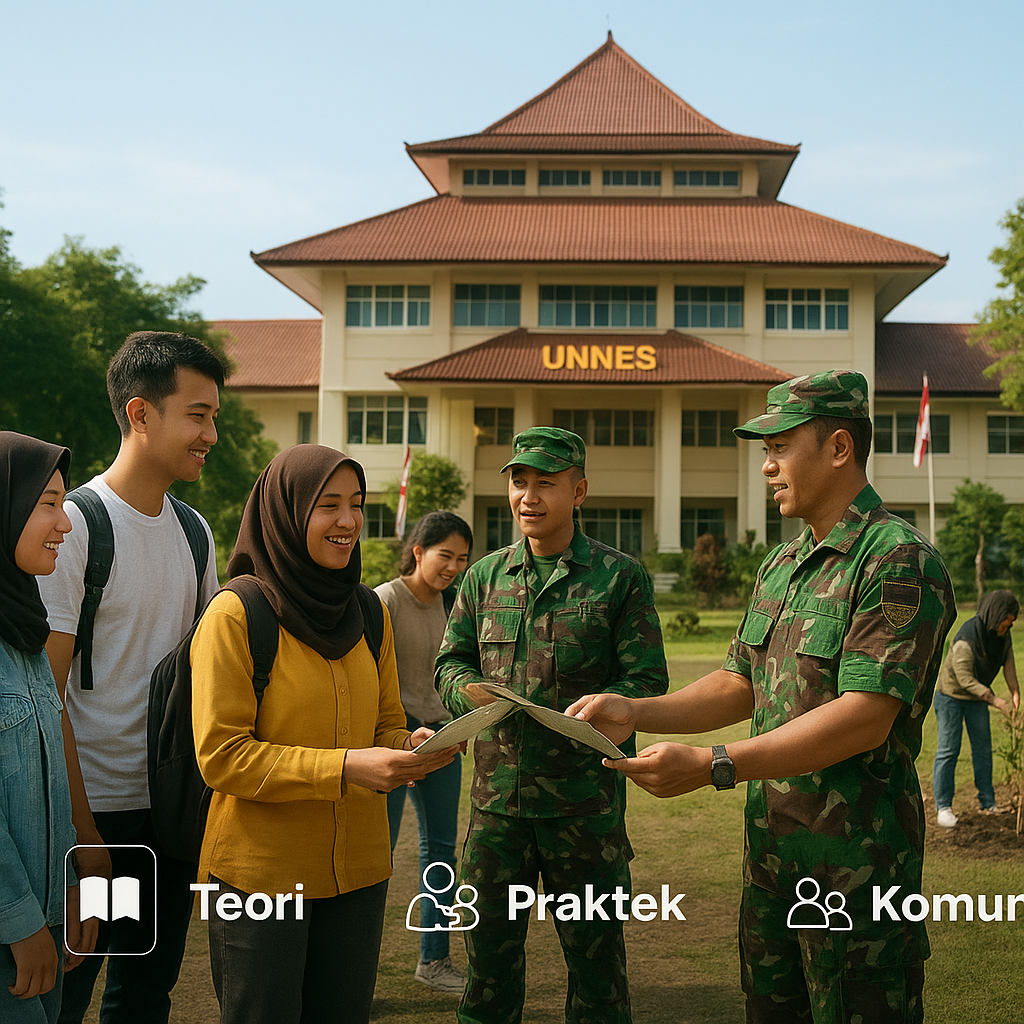 Unnes Perkuat Kurikulum Wajib MK Bela Negara dengan Praktek...