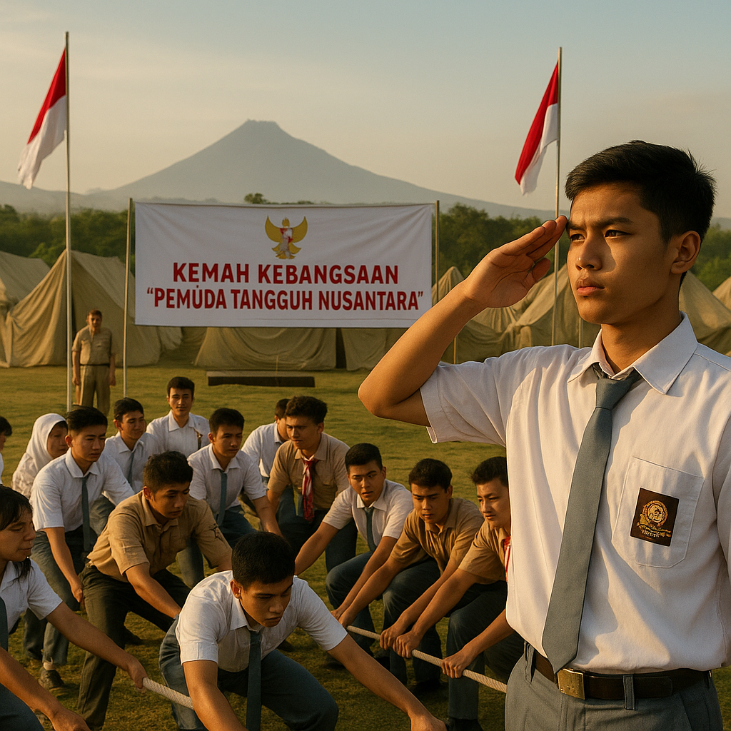 Pelajar SMA di Yogyakarta Ikuti Kemah Kebangsaan 'Pemuda Tan...